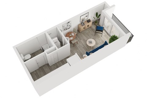 Columbia Studio Floor Plan